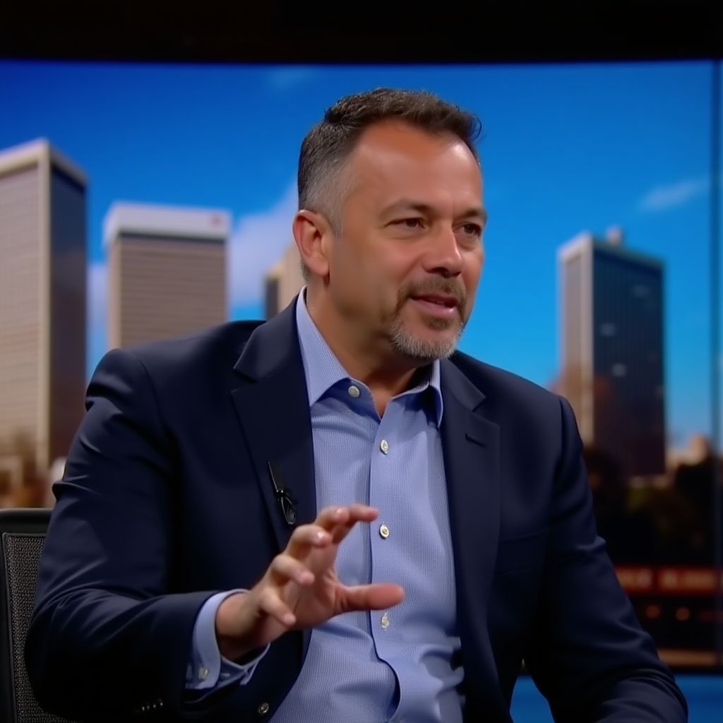 Entrevista televisiva con emprendedor argentino